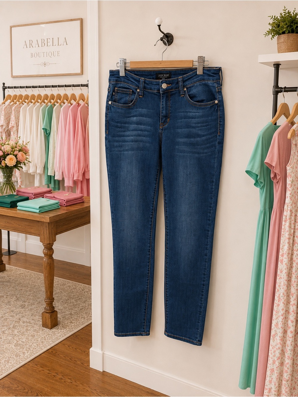 Judy Blue Size 9/29 Mid Rise Straight Leg Stretch Jeans